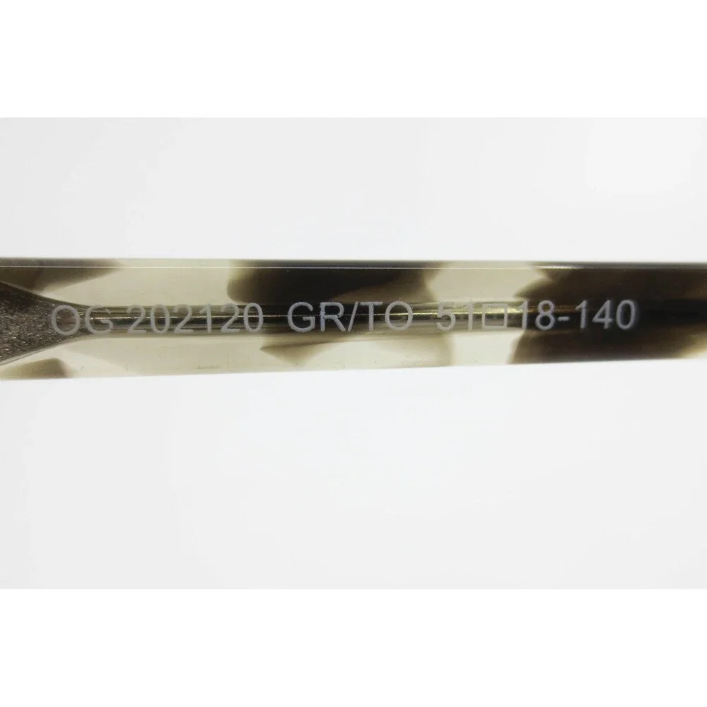 Otis + Grey OG 202120 GR/TO Grey Tortoise Rectangular Eyeglass Frames 51-18-140